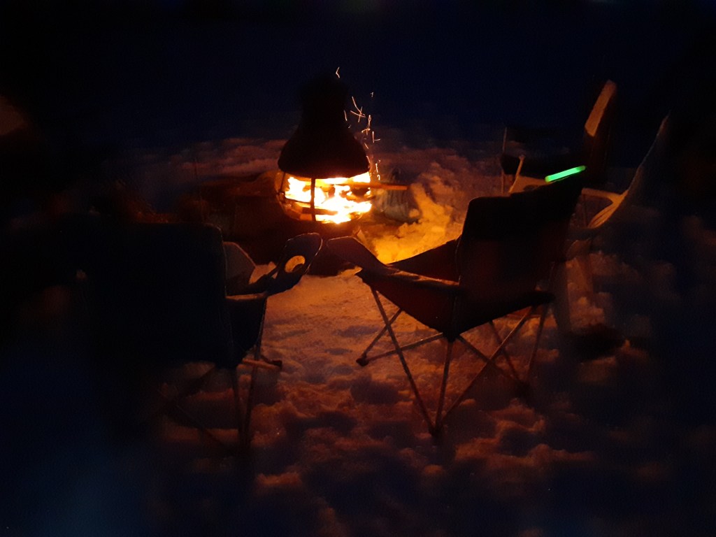 A blurry photo of a fire

Description automatically generated